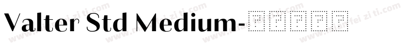 Valter Std Medium字体转换
